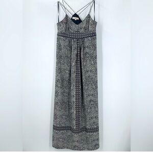 LOFT Black and White Sleeveless Sundress